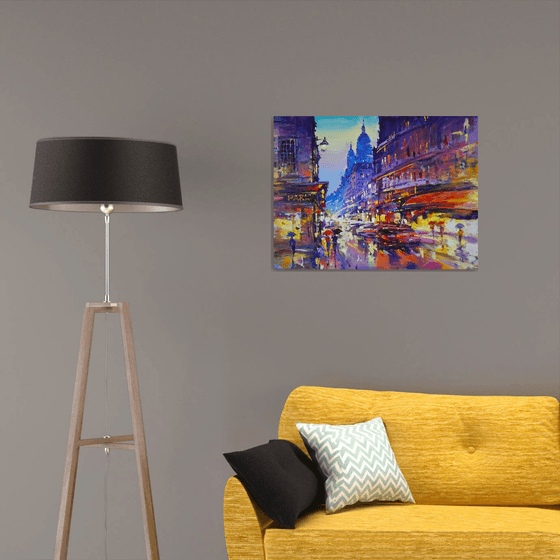 Montmartre Evening Reflections