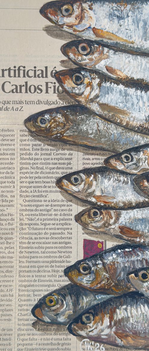 Front Page Sardines by Irina Kurganskaya