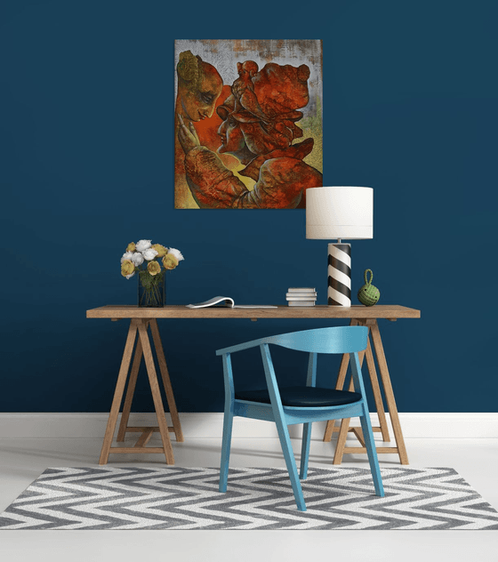 Apparition 70x80cm ,Acrylic/canvas