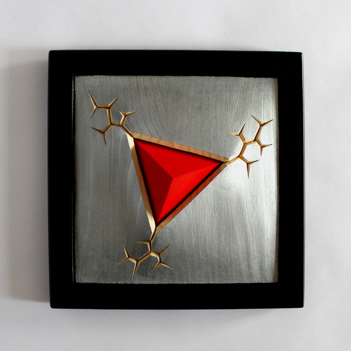 Urban And Pop Abstract Relief By Nikolay Martinov, 8 X 8", "Breakthrough Ii", Original Artwork