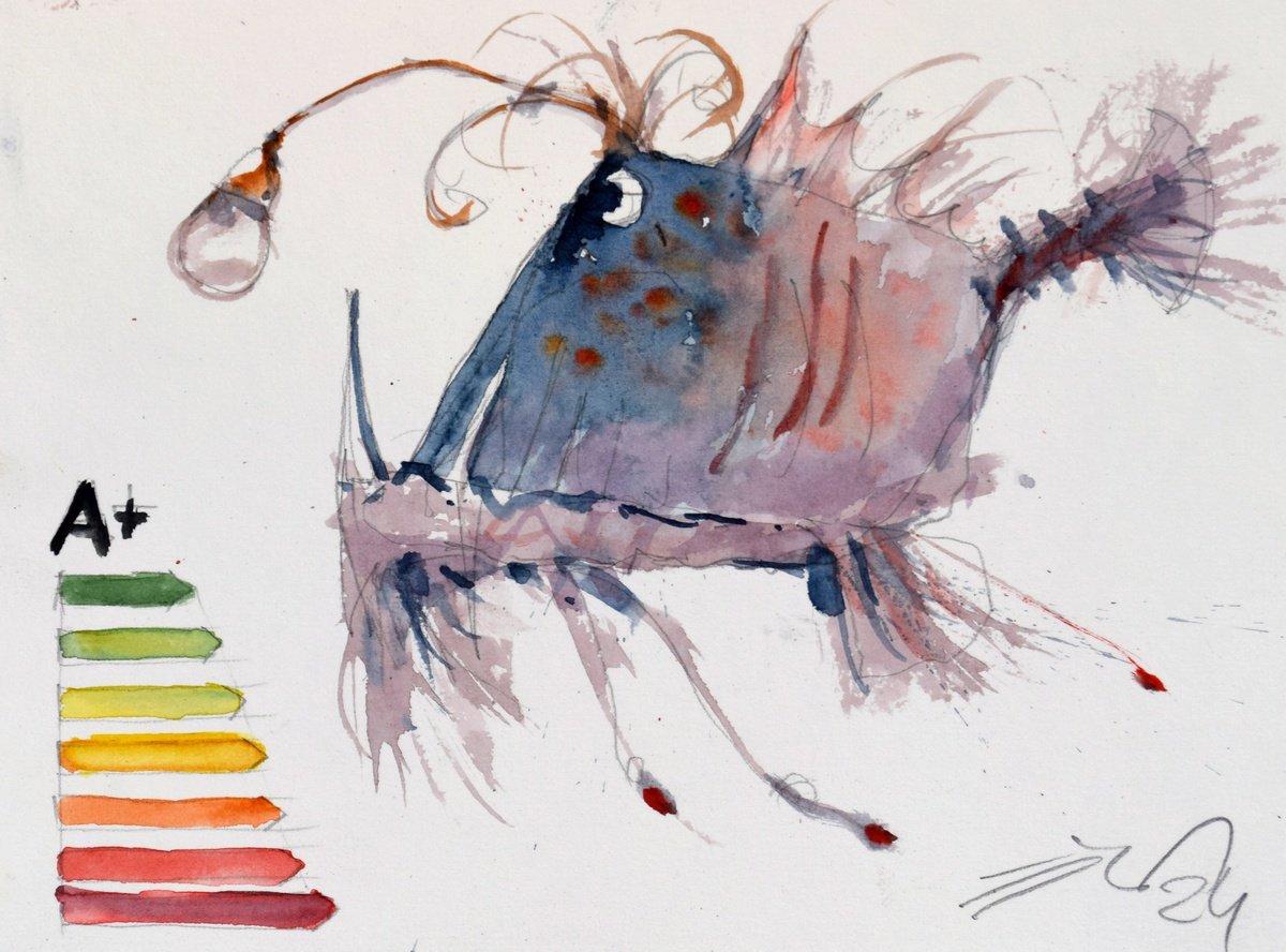 Fish ( A+) by Goran Zigolic Watercolors