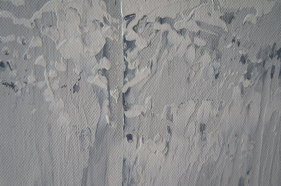 Winter Triptych (130 x 40 cm) (52 x 16 inches) 3 paintings in 1