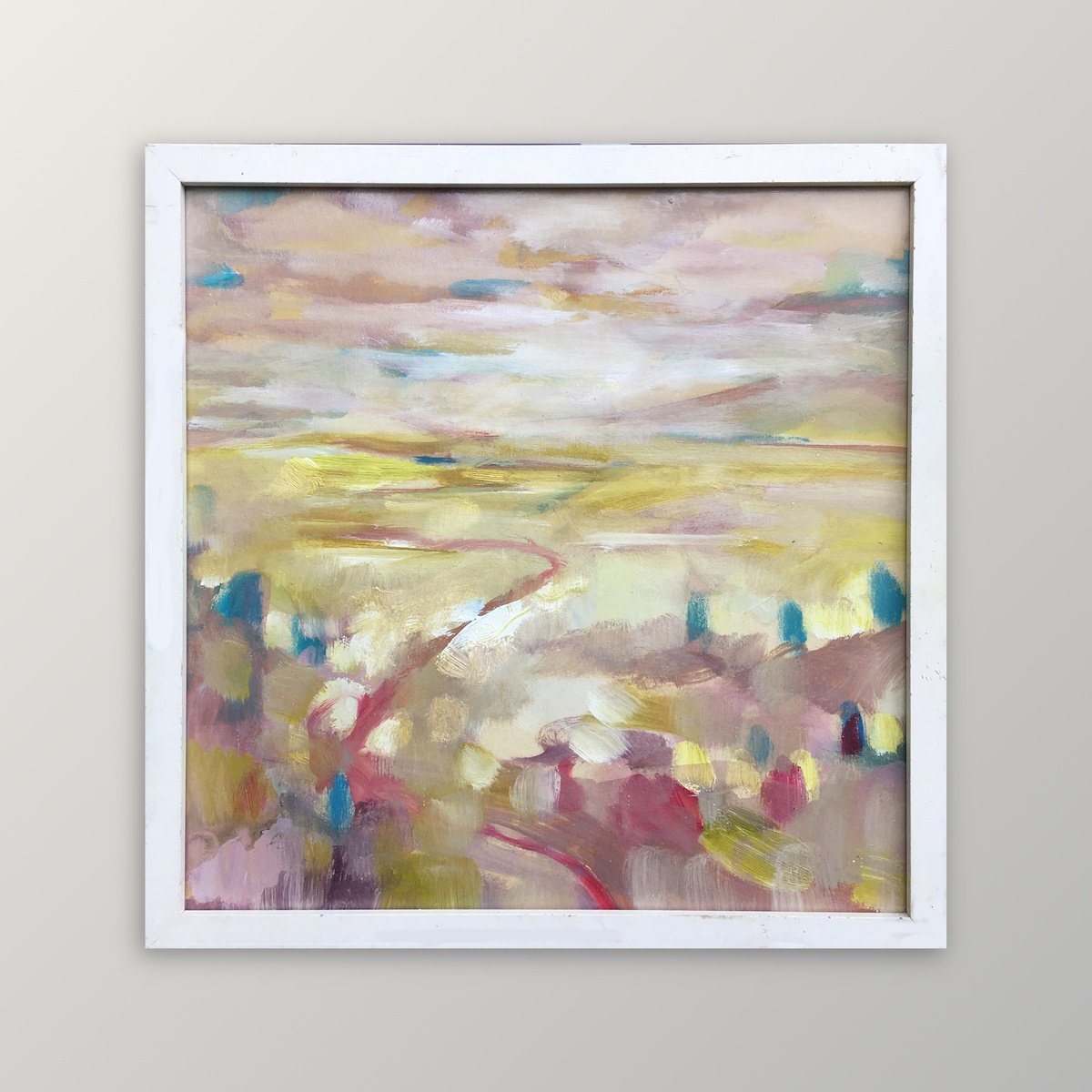 Impressionistic Landscape Oil Painting By Guy Pickford, 13 X 13, Living To The Full, Original Artwork