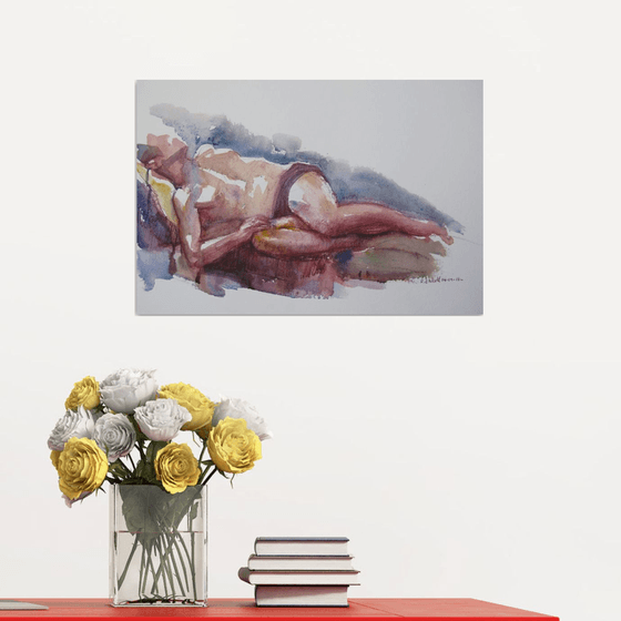 reclining male nude