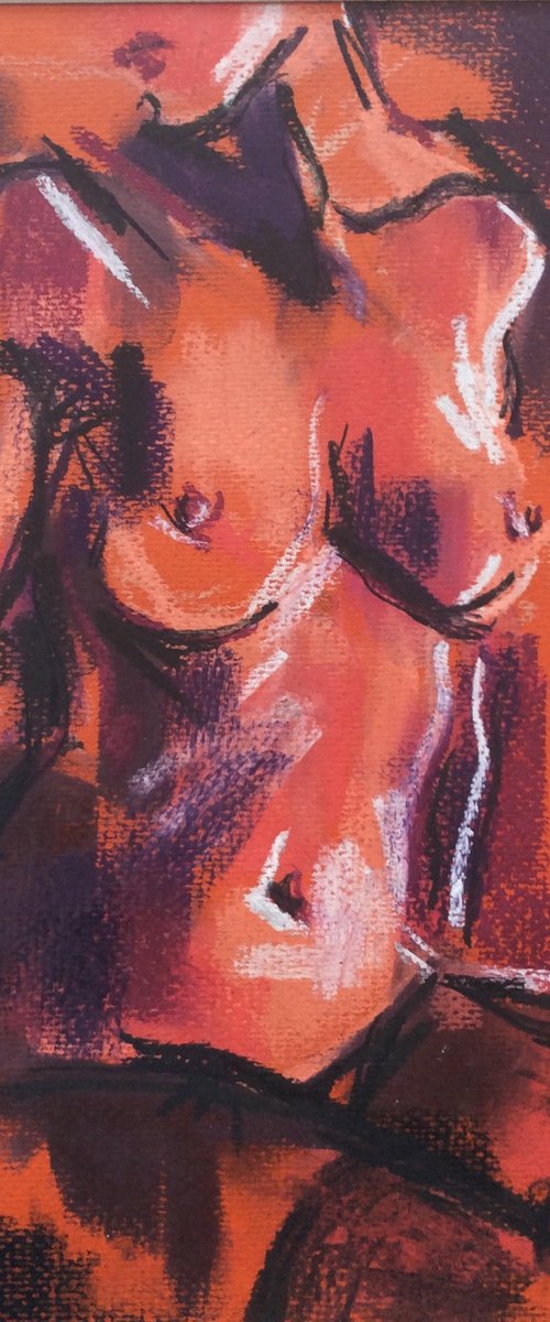 Nude in the Orange by Sheila Volpe