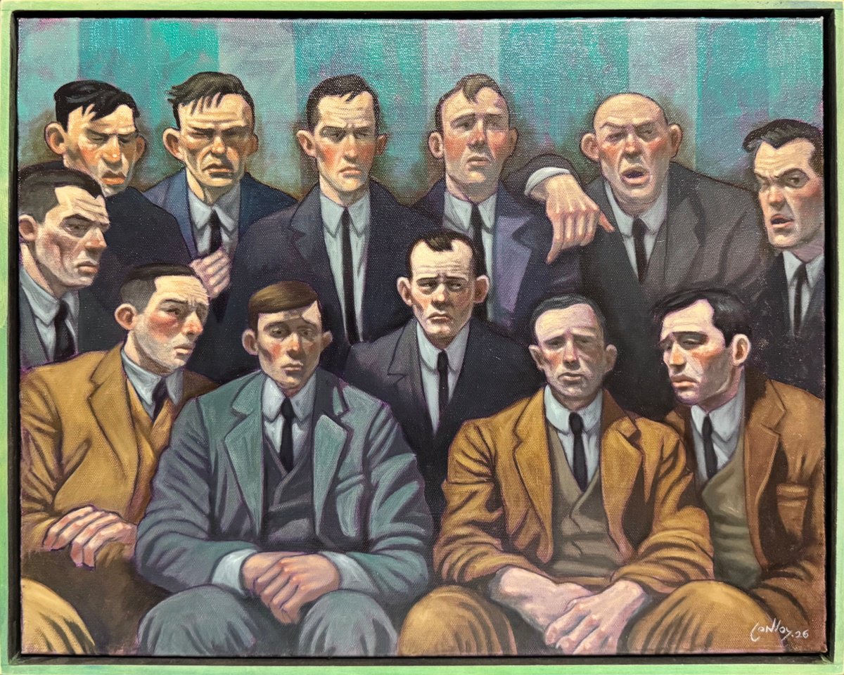 Expressive Oil Painting , Good Fellows By Pete Conroy, 20 X 17, Artwork For Sale On Artfinder
