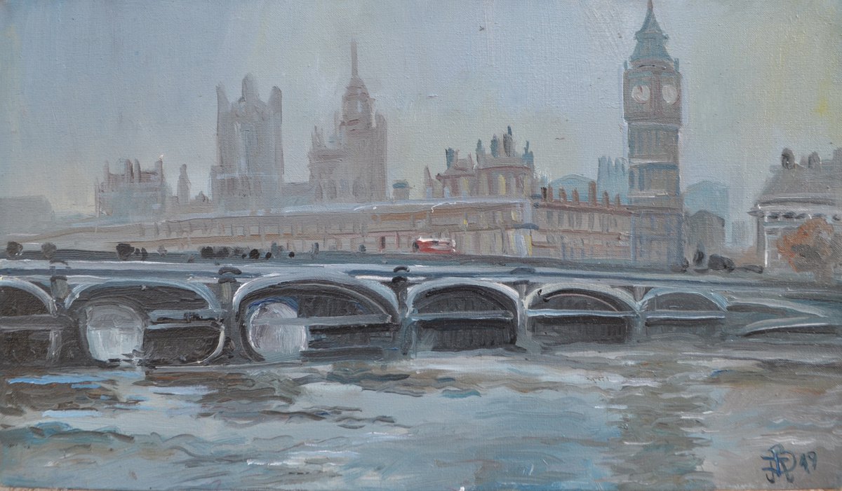 London in the fog by Vitalii Panasiuk