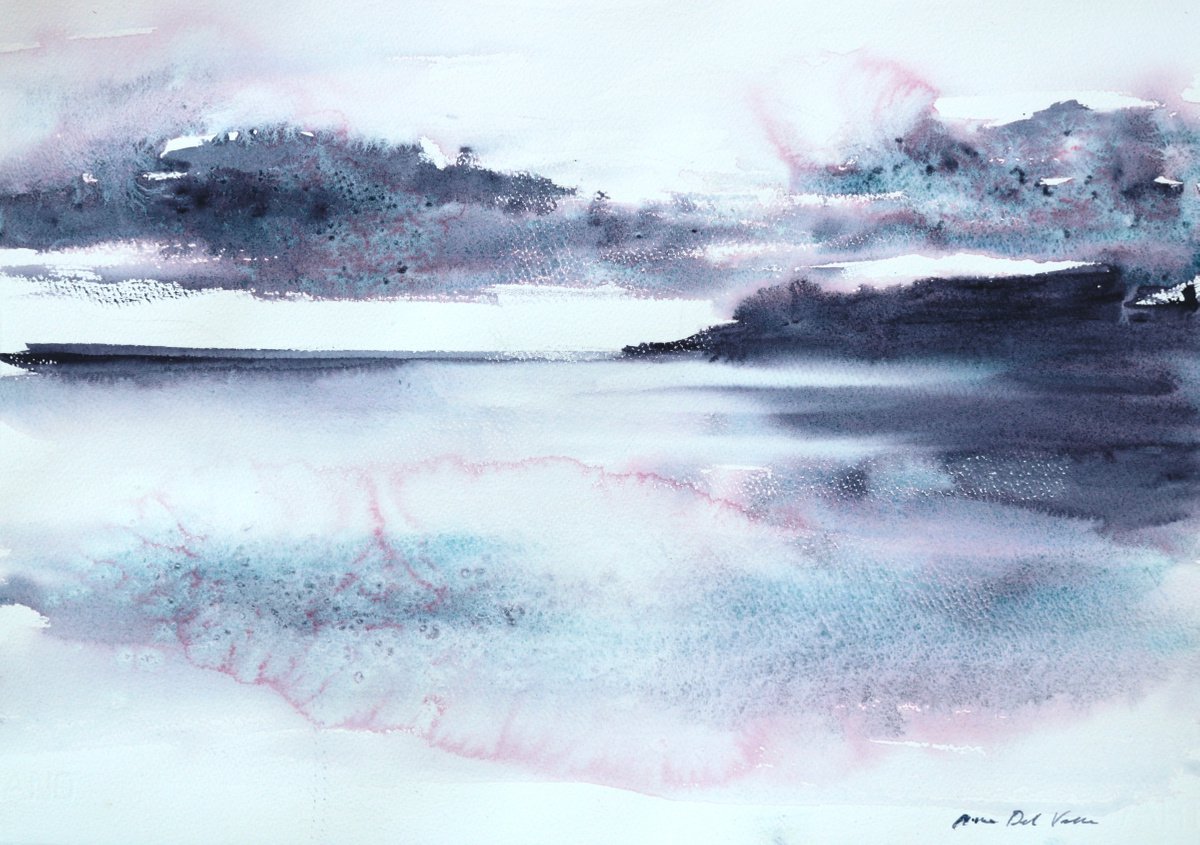 Abstract Seascape Moonglow V by Aimee Del Valle