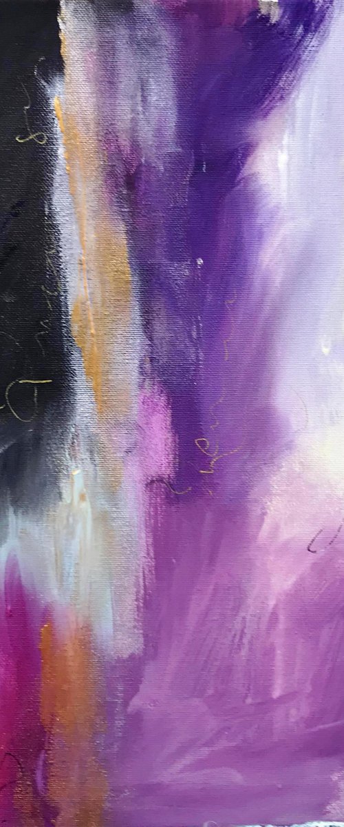 Abstract 'Love Letters' On Canvas by Maxine Anne  Martin