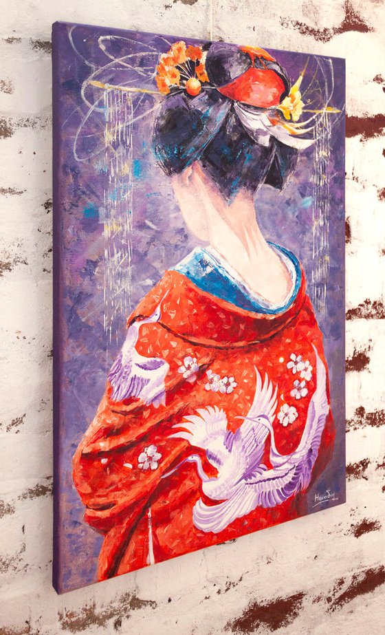 Woman in a kimono