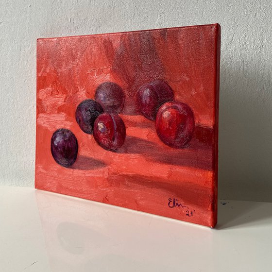 Still Life with plums