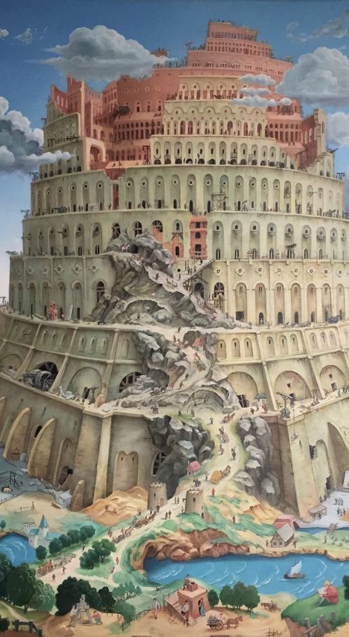 The Tower of Babel. (Light). by Alexander Mikhalchyk