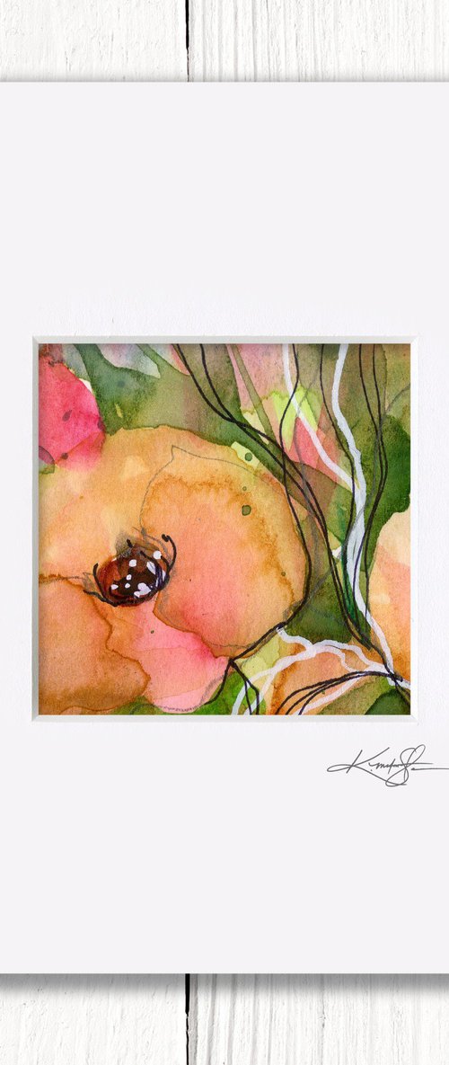 Little Dreams 43 - Small Floral Painting by Kathy Morton Stanion by Kathy Morton Stanion