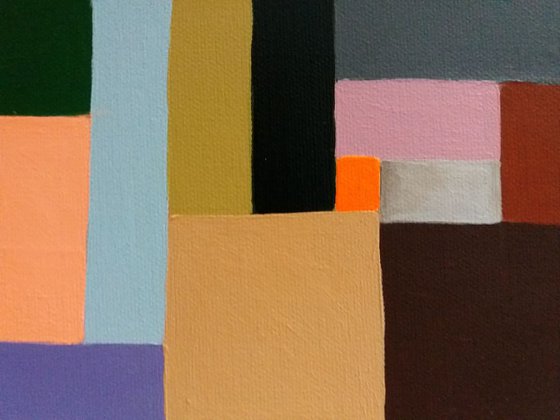 Playful Rectangles  _ Large Abstract_150x70cm (59"x27.5")