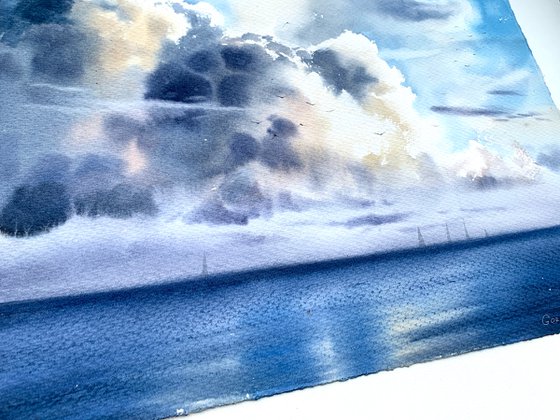 Sea cloudscape