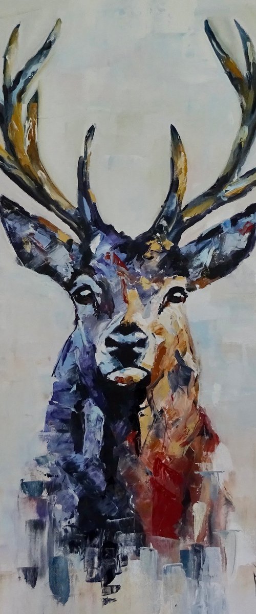The Stag by Mel Davies Original Art