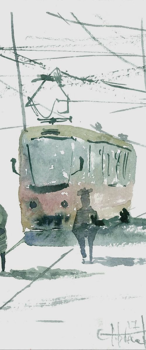 Sketch in the city by Eugene Gorbachenko