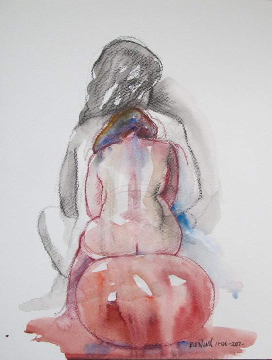 Seated nude