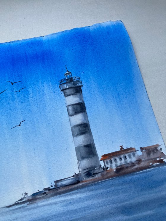 Light Blue Lighthouse