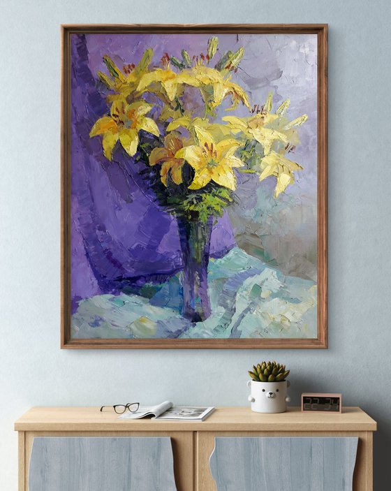 Yellow lilies