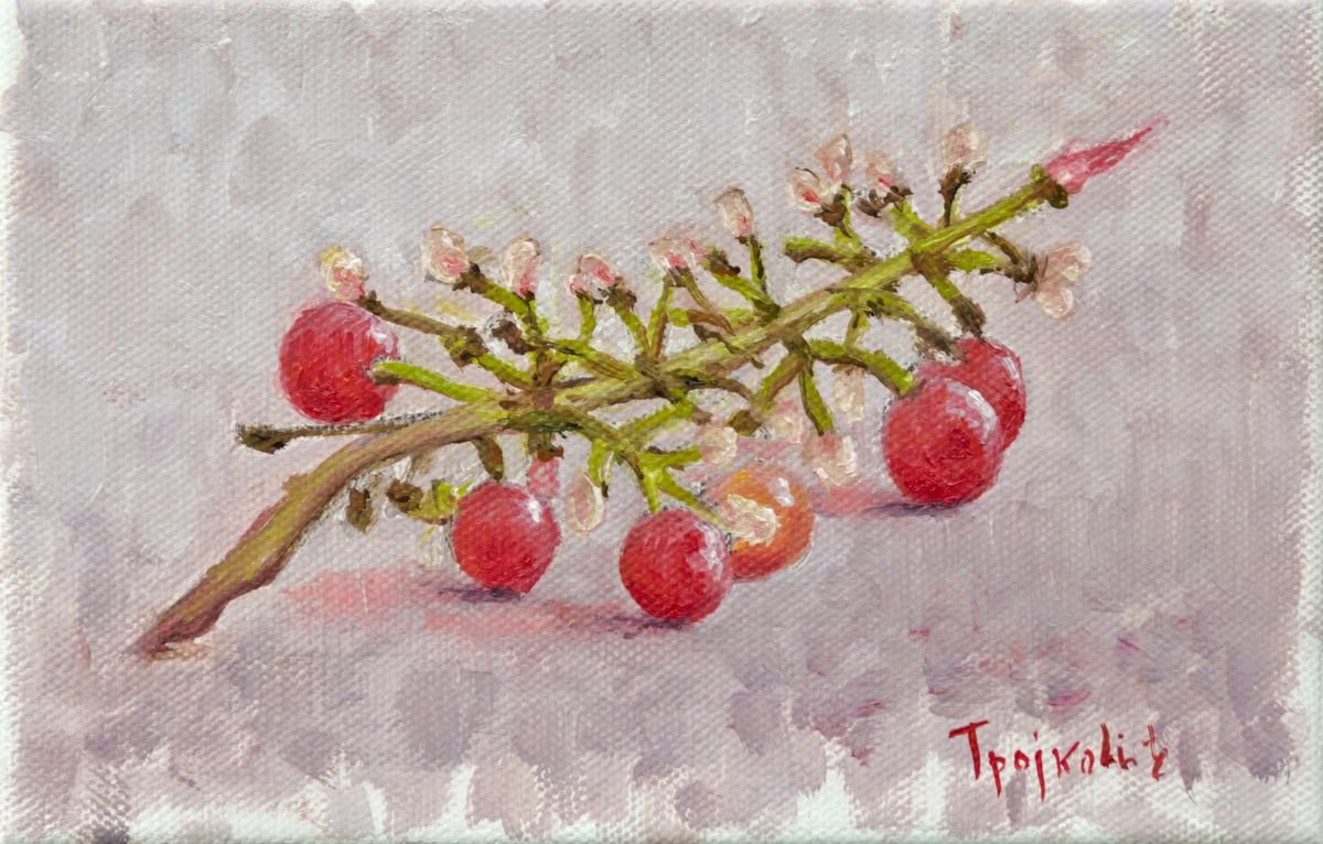 Impressionistic Still Life Oil Painting By Dejan Trajkovic, 9 X 7, Life, Original Artwork