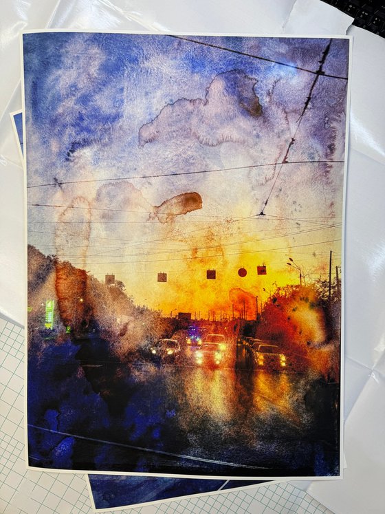 PhotoCollage Night Cityscape