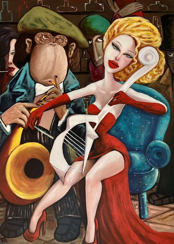 Boss and Lady in Red