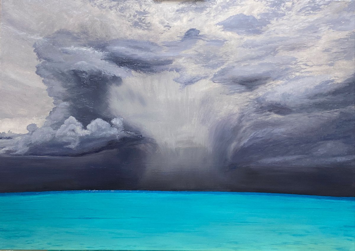 Tropical Thunderstorm, 70 х 50 cm, oil on canvas by Marina Zotova