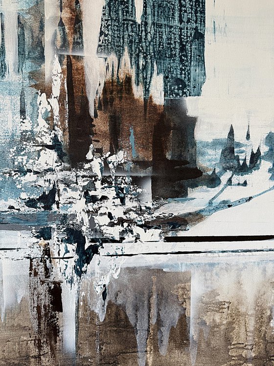 Measured Stillness. blue indigo