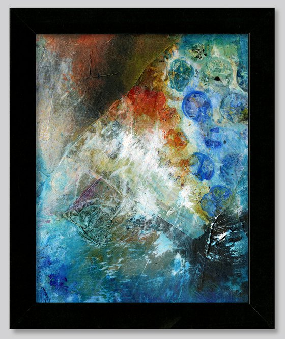Divine Encounters 4 - Mixed Media Collage Abstract painting by Kathy Morton Stanion