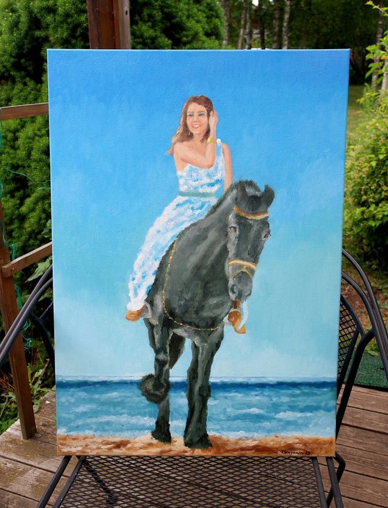 Girl and Horse