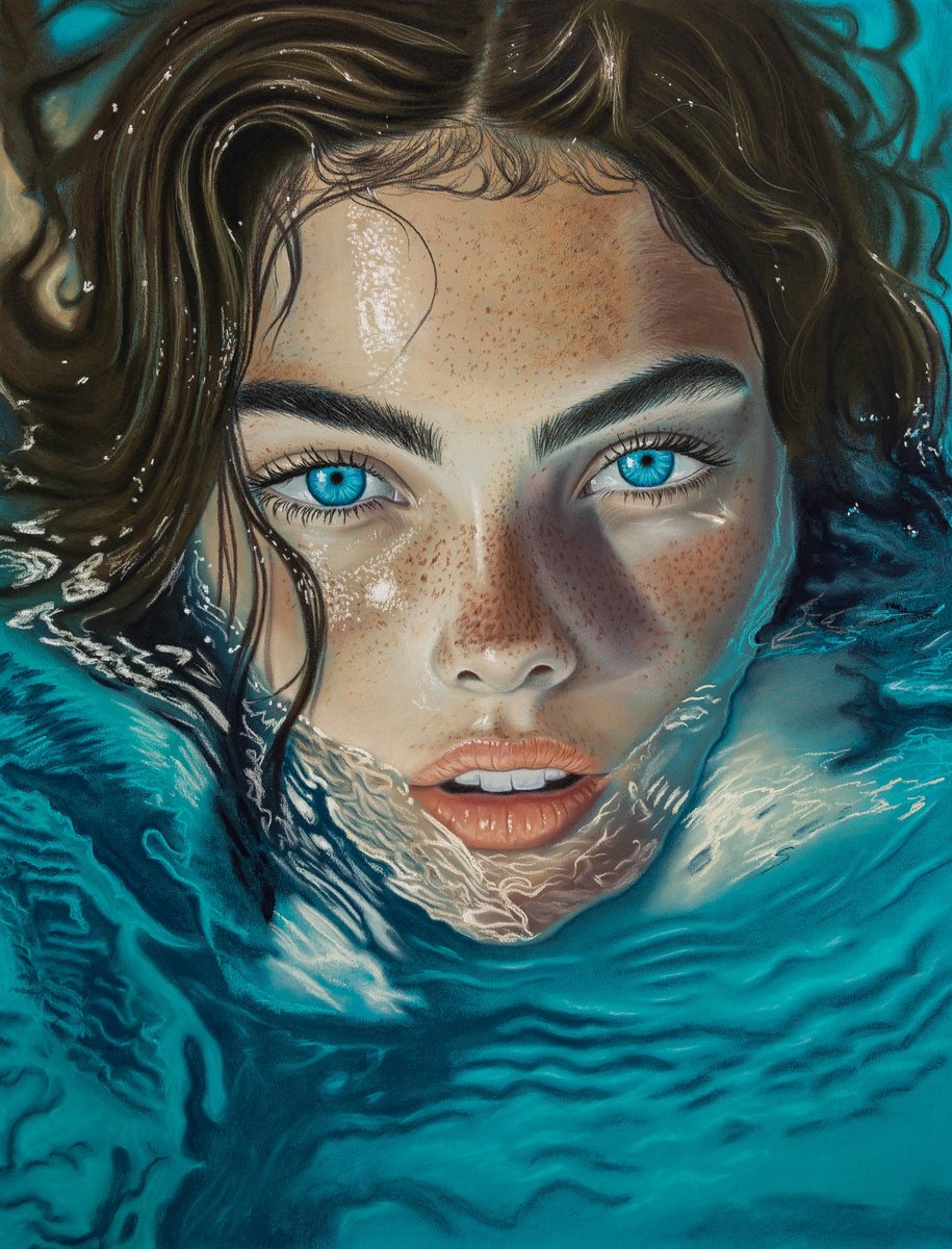 Turquoise eyes by Inna Medvedeva