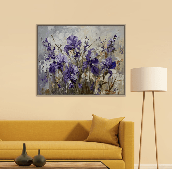 Lavender Breeze of irises.