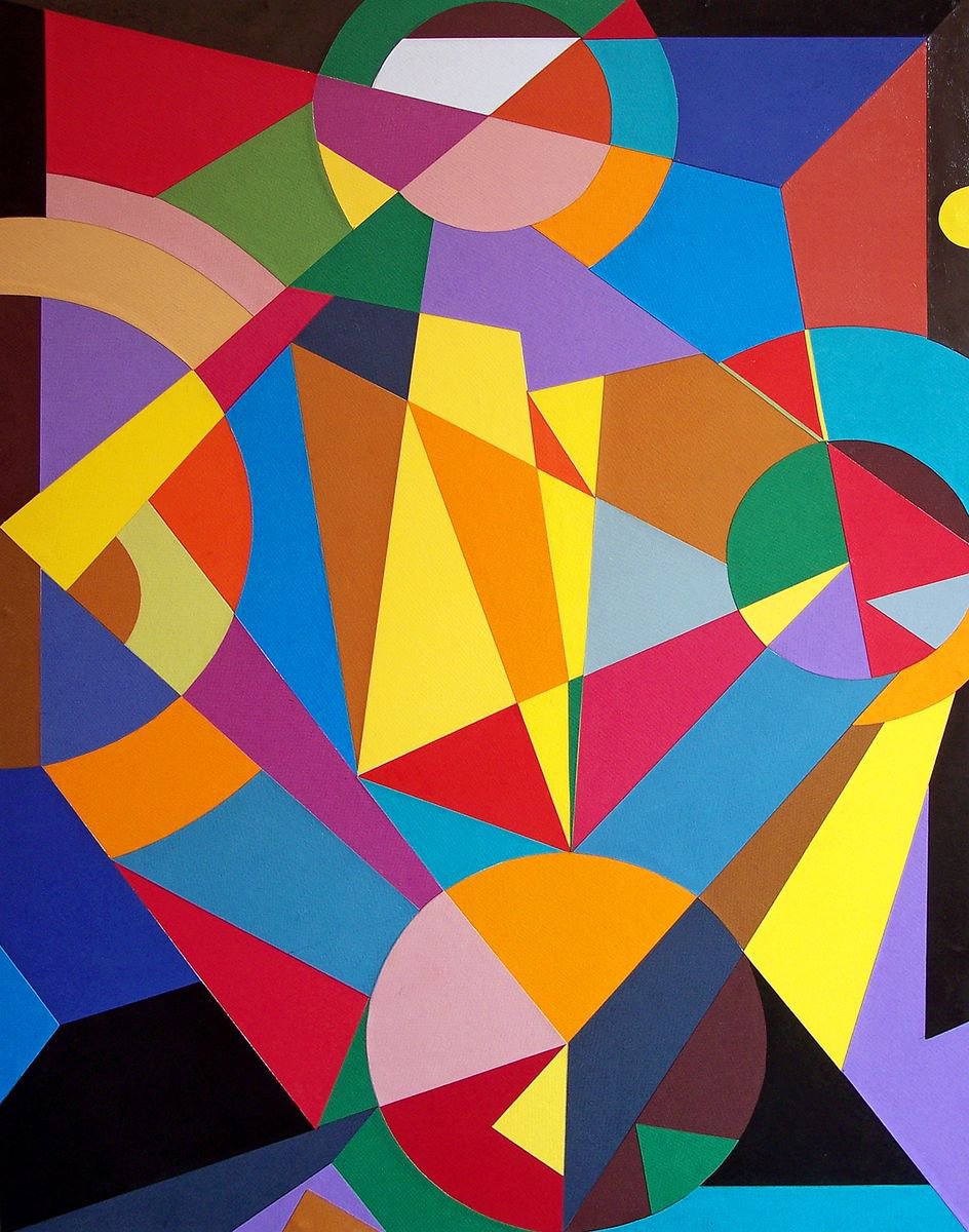 Celebration Of Geometry By Stephen Conroy, 24 X 31, Artwork For Sale On Artfinder