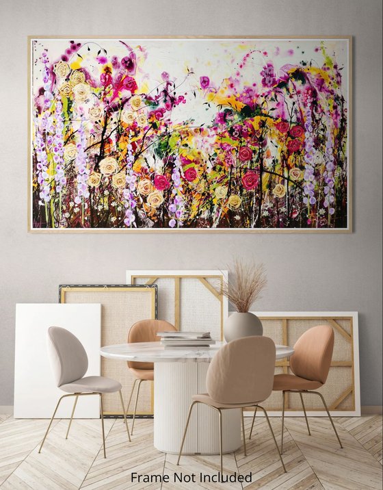 Roseberry Fields Abstract Floral Landscape