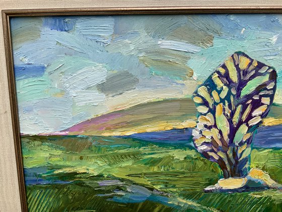 Landscape with A tree