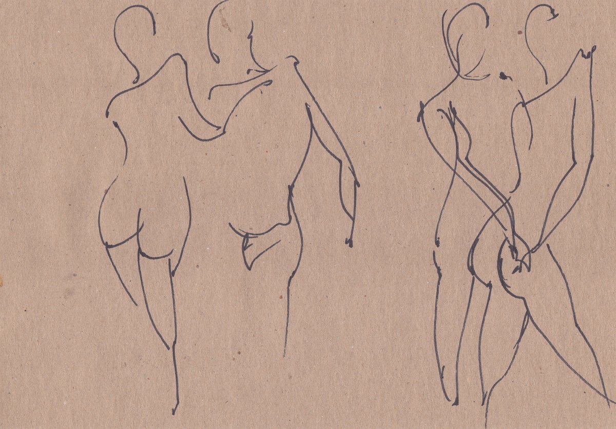 Portrait Drawing By Anastasia Terskih, 12 X 8, Maybe, Original Artwork