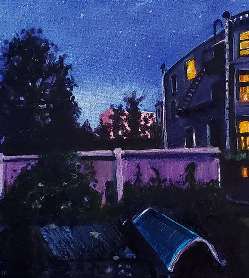 Backyard Nocturne (Sold) by Shelton Walsmith