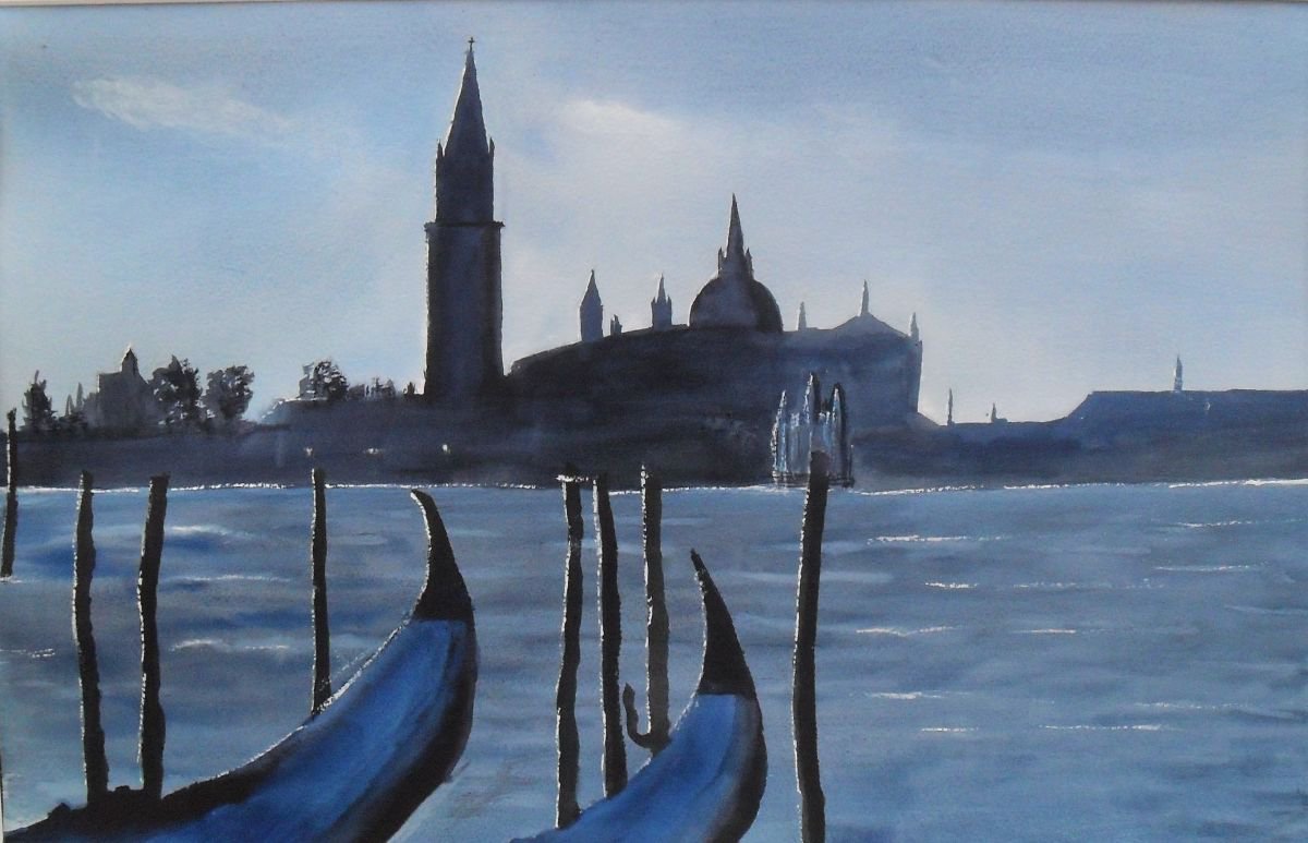 Venice in Blue by gerry porcher