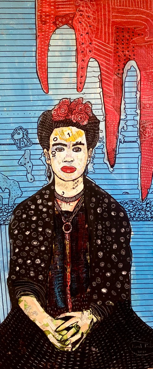 Portrait of Frida Kahlo #92 by Pavel Kuragin