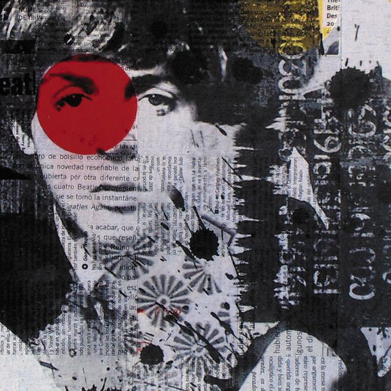 Collage_01_40x40 cm_Beatles_Pop