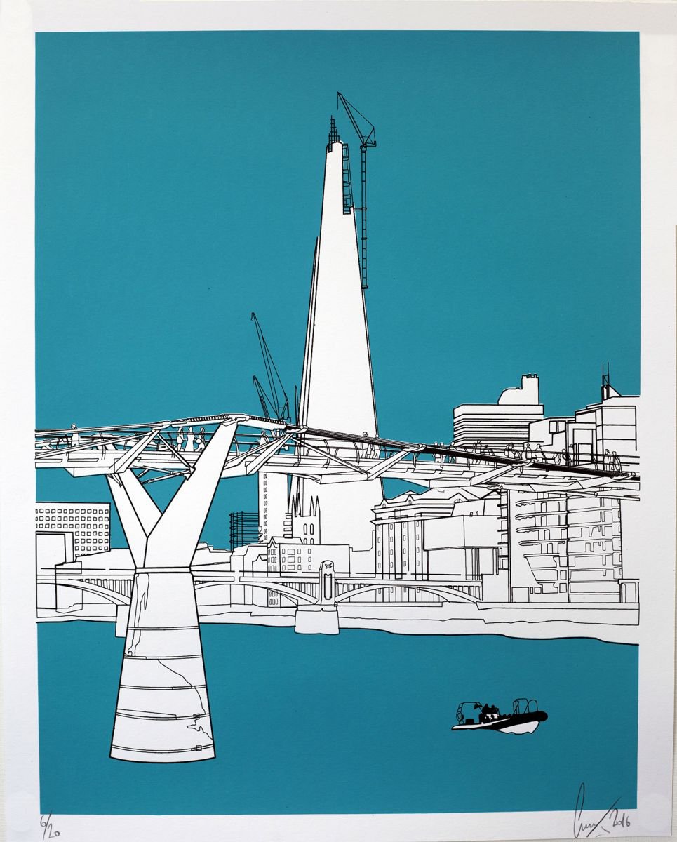 The Shard turquoise by Gerry Buxton