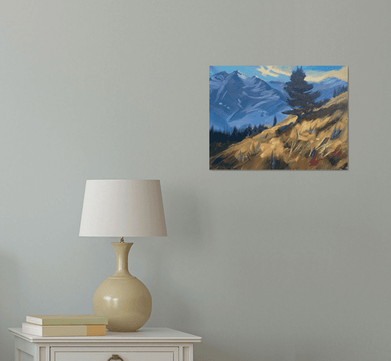 Landscape with a pine