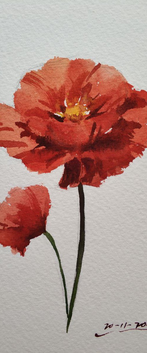 Poppies 2 by Jing Chen