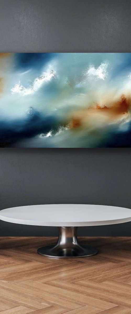 Inocent Solitude - Abstract - 50cm x 100cm by Jonesy