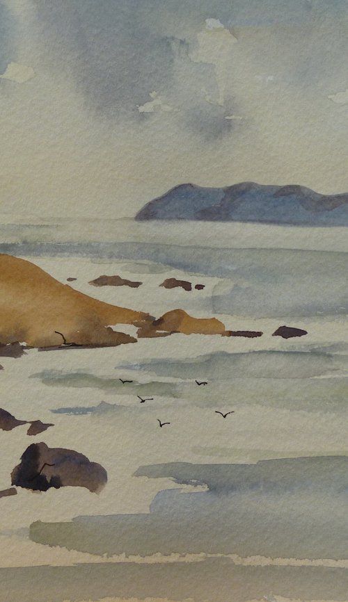 Ballyglass Lighthouse at Broadhaven by Maire Flanagan
