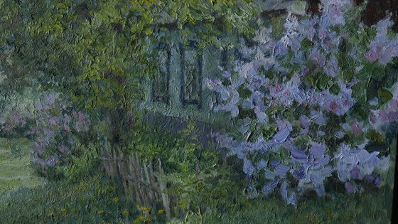 Blooming Lilacs - lilacs painting