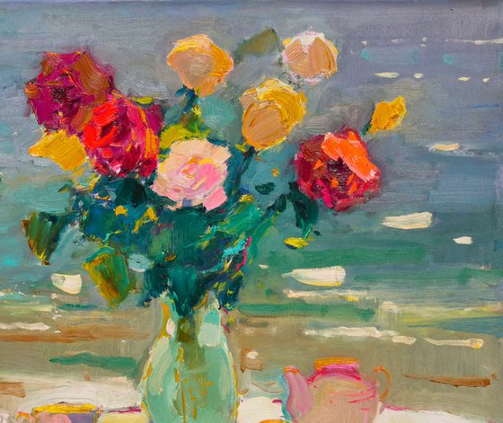 Roses Near the Sea