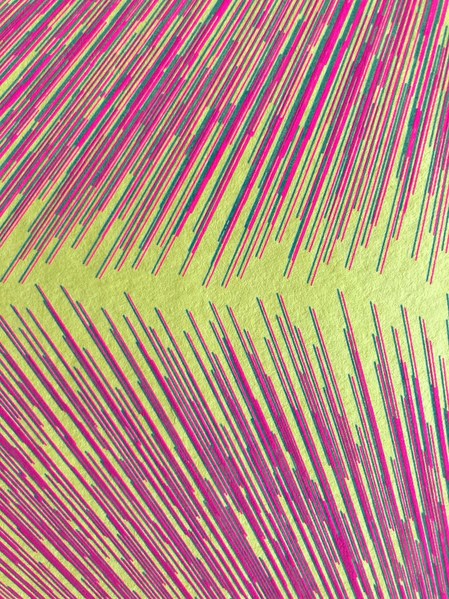 Geometric Abstract Screenprint By Agata Kycia, 20 X 28, Afterimage 07A, Original Artwork