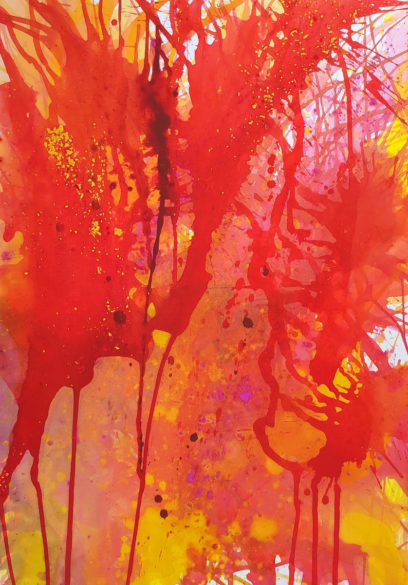 Olga Onopko | Original Acrylic Painting | Autumn Forest | 70 X 100Cm | Artwork For Sale On Artfinder